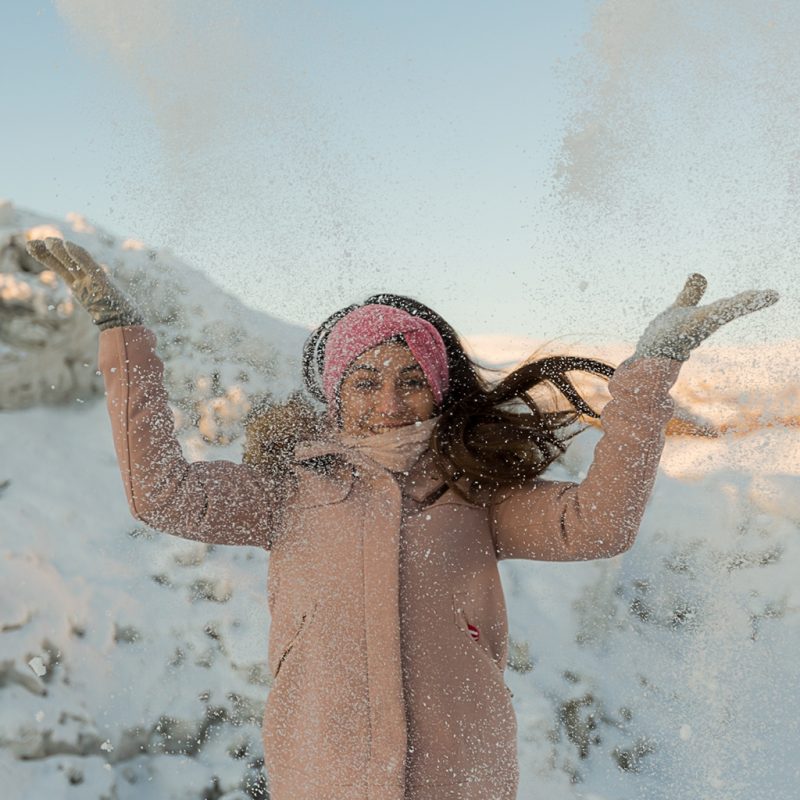 Fotógrafa brasileira em Paris : foto na neve