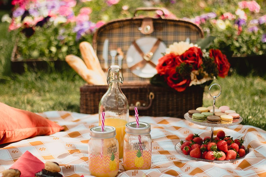 Decoração de picnic em Paris